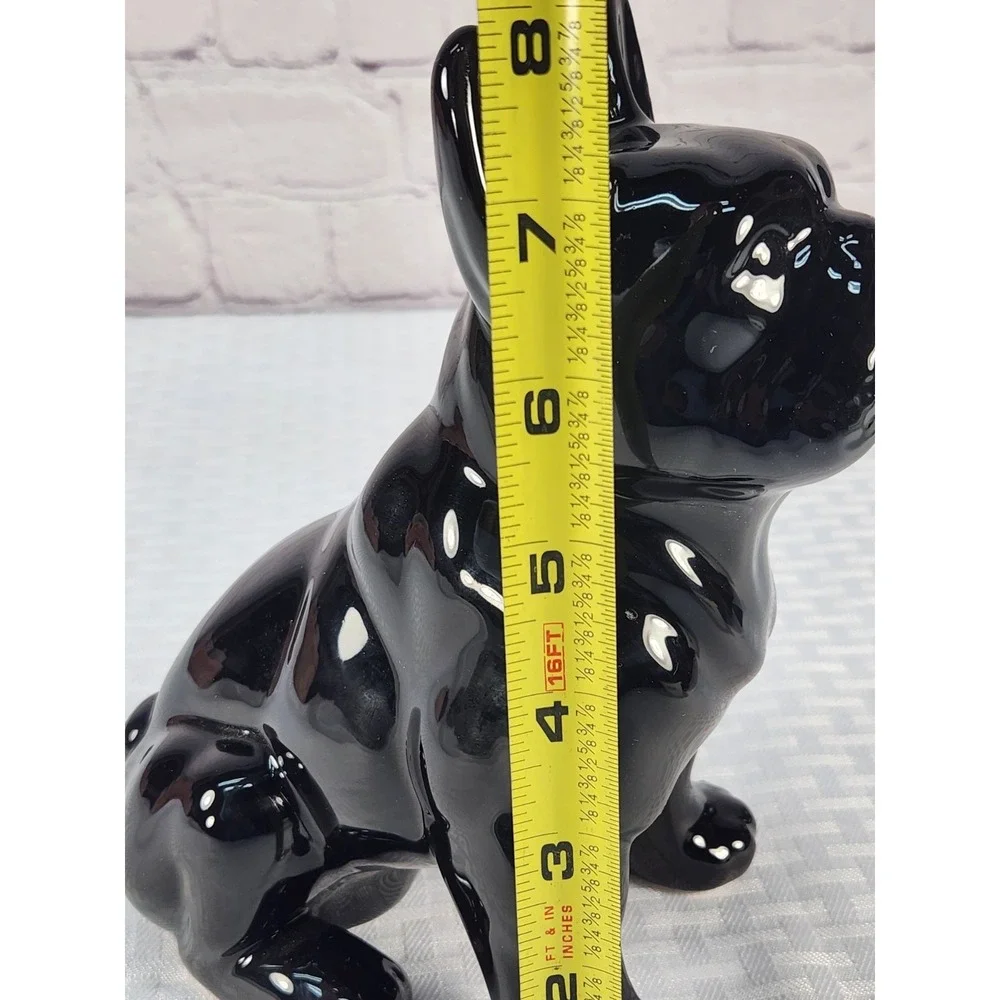 French Bulldog Frenchie dog black shiny 8
